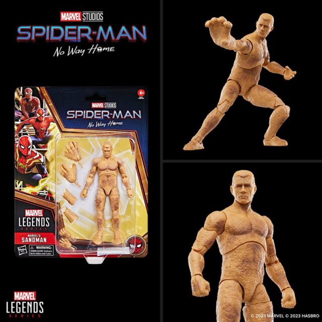 Marvel Legends Sandman No Way Home Movie Figure Packaged