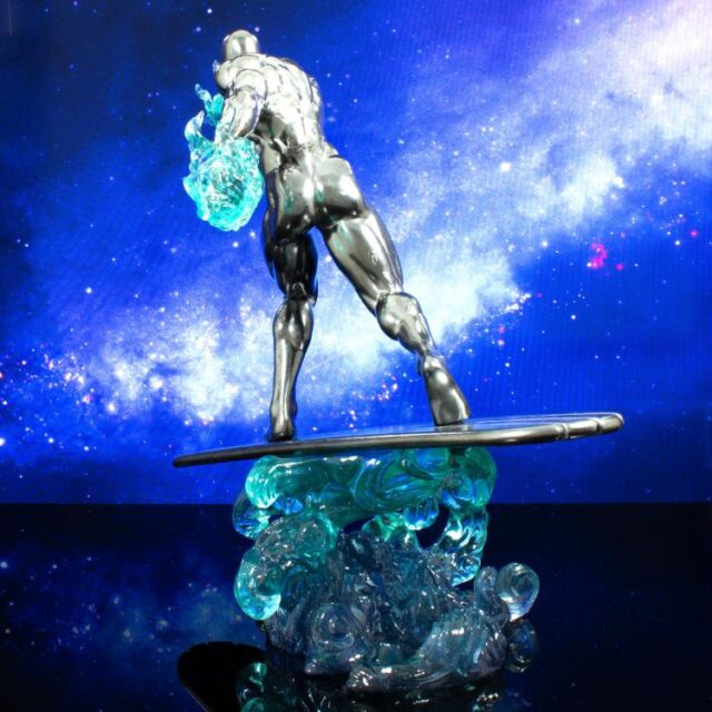 Back of Diamond Select Toys Silver Surfer Gallery PVC
