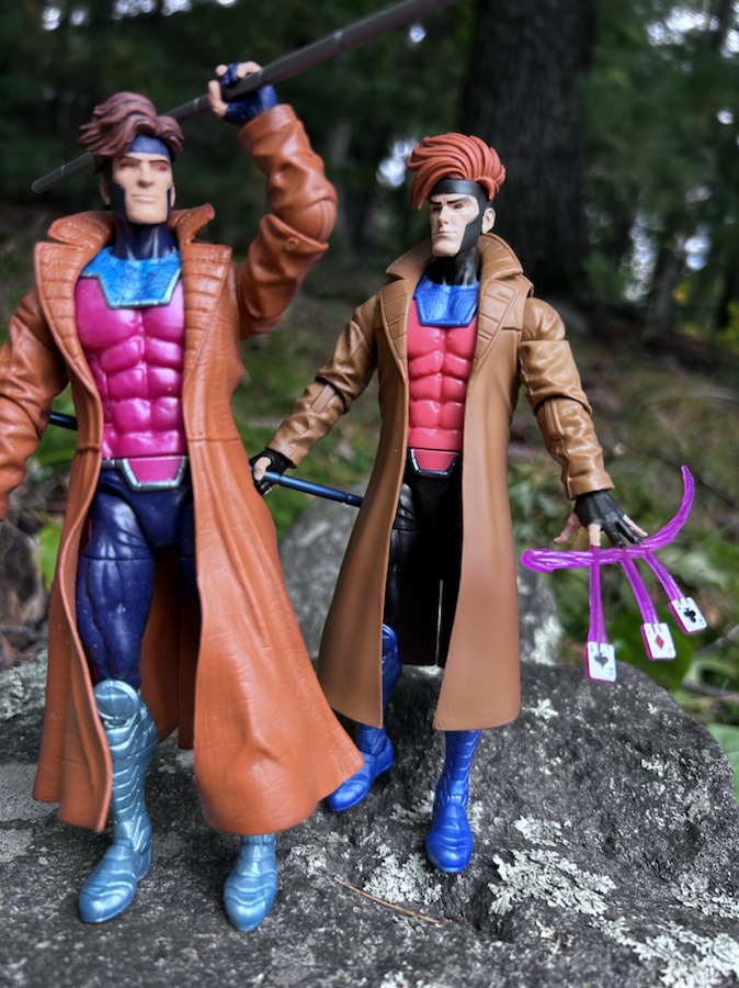2023 Marvel Legends Gambit X-Men 97 Comparison with Retro Series Gambit