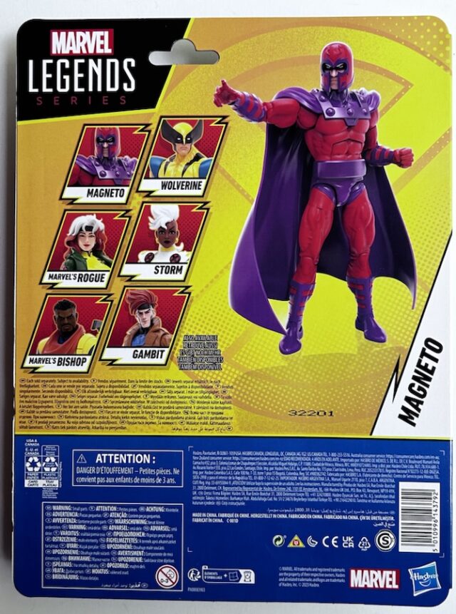 Box Back X-men '97 Magneto Six Inch Figure