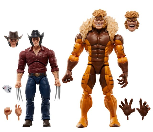 2024 Marvel Legends Logan vs Sabretooth Wolverine Two Pack Figures