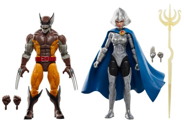 Marvel Legends Wolverine 50th Anniversary Lilandra and Brood Infected Wolverine Figures