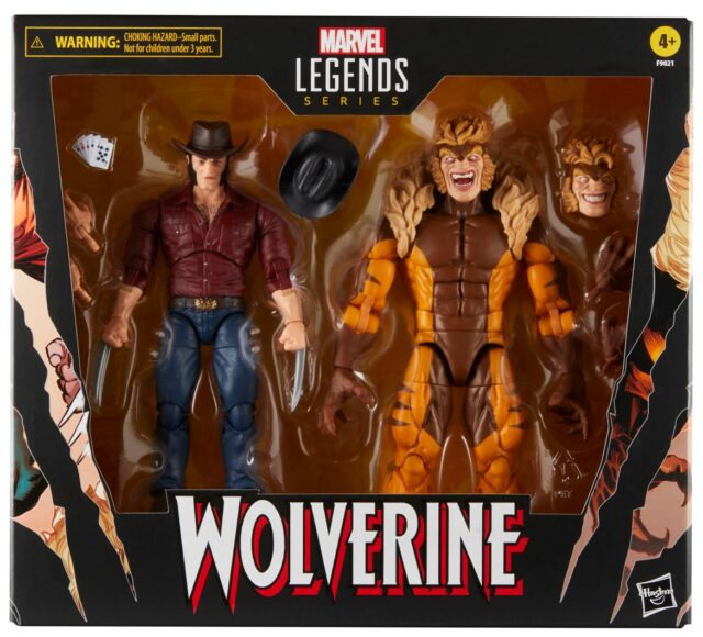Wolverine Marvel Legends 2024 Sabretooth vs Logan 2-Pack Packaged