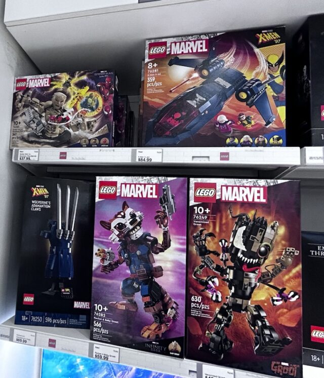 LEGO Marvel 2024 Sets Released at LEGO Store Sandman X-Jet Rocket Raccoon