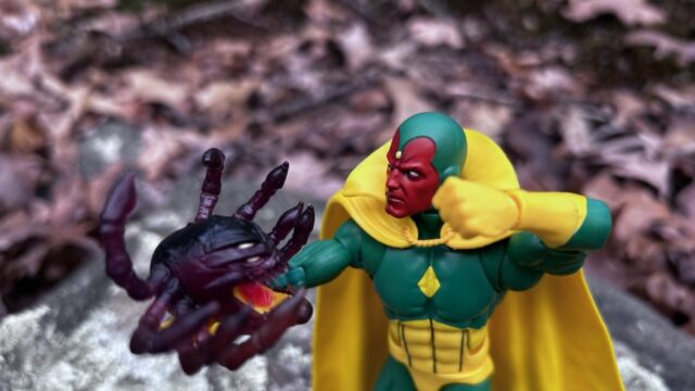 Review Marvel Legends Void Series Vision Action Figure with Void BAF Head