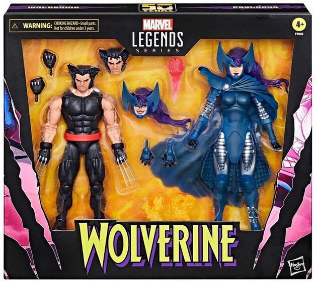 Marvel Legends Wolverine Lady Mandarin Psylocke Figures Box
