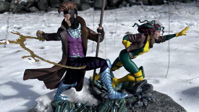 Marvel Gallery Gambit and Rogue X-Men Statues Review Diamond Select Toys