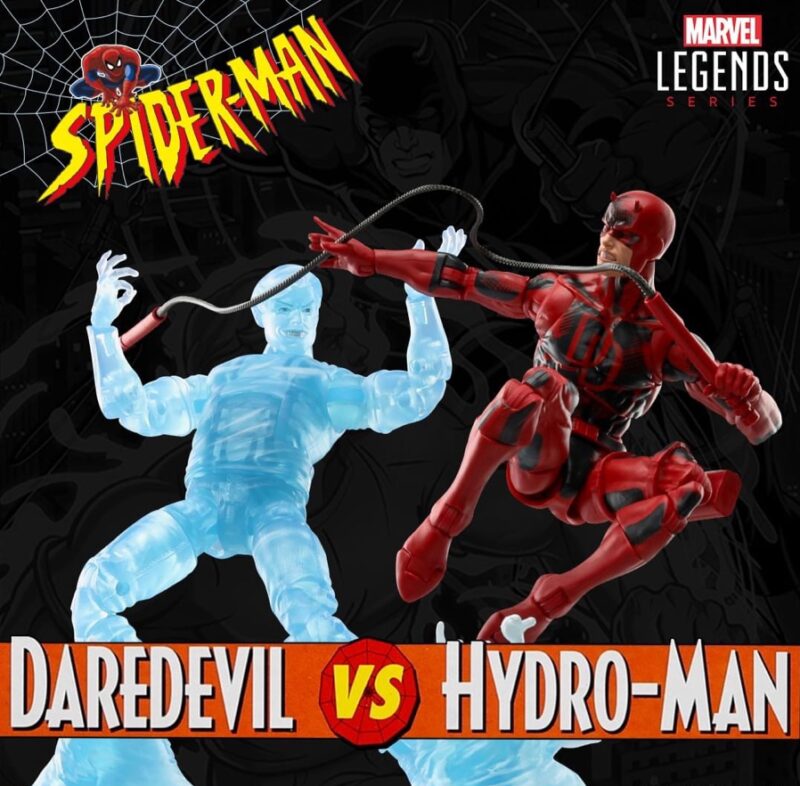 Spider-Man Animated Series Marvel Legends Daredevil & Hydro-Man VHS 2-pack!