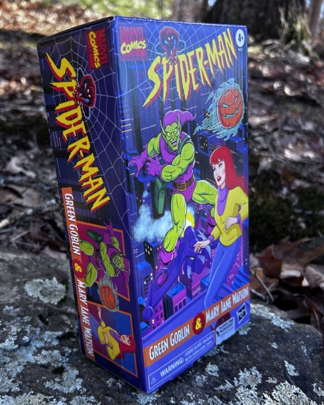 Caixa de 2 pacotes do Homem-Aranha Marvel Legends VHS MJ Green Goblin
