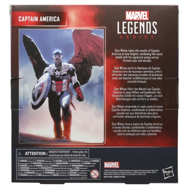 Box Back Captain America Legends Sam Wilson with Wings