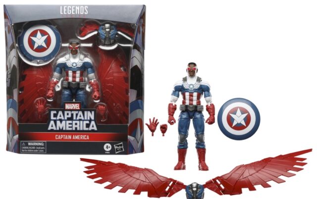 Marvel Legends Sam Wilson Action Figure Captain America with Wings