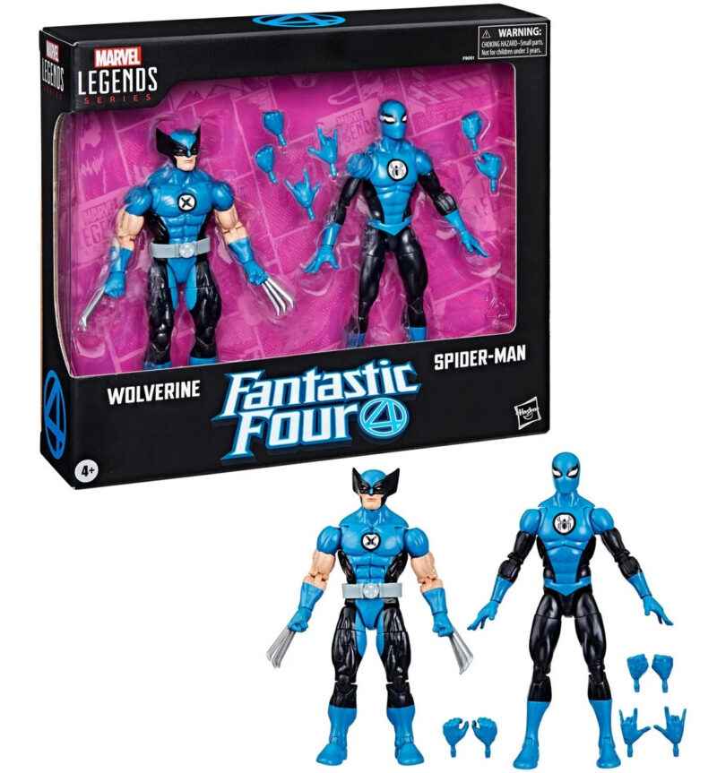 Marvel Legends Fantastic Four Wolverine Spider-Man 2-Pack