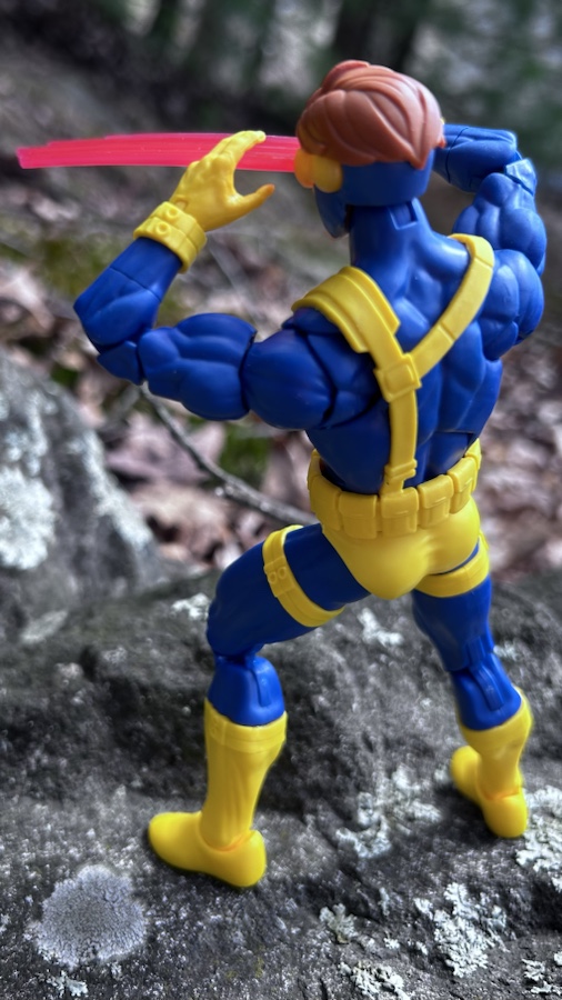 Back of Hasbro X-Men 97 Cyclops 6" Figure Review