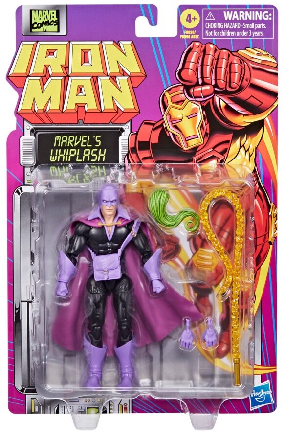 Hasbro Marvel Legends Whiplash Retro Packaged Comics Based Figure