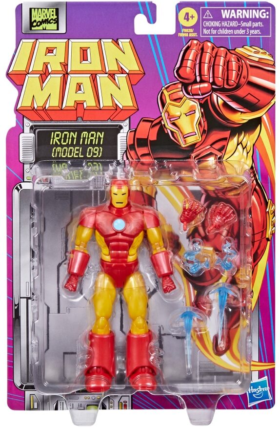 Marvel Legends Iron Man Model 09 Figure Packaged Retro Series Hasbro