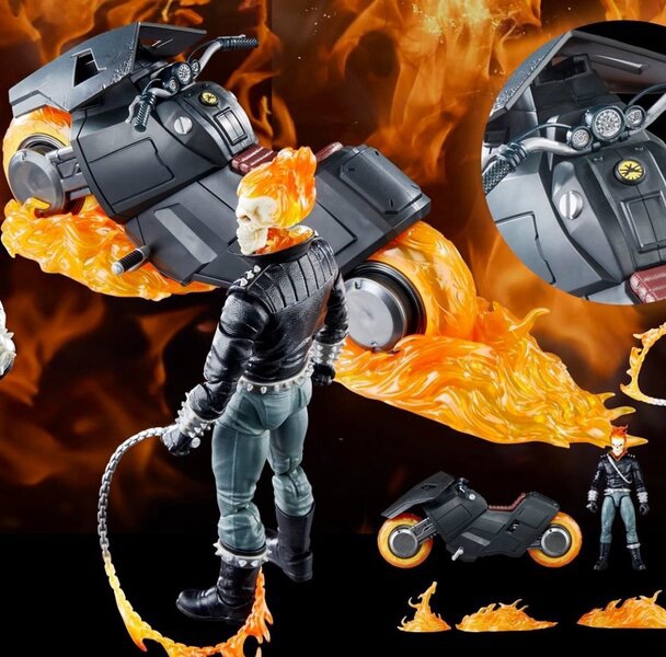 Danny Ketch Marvel Legends 2024 Figure with Motorcycle