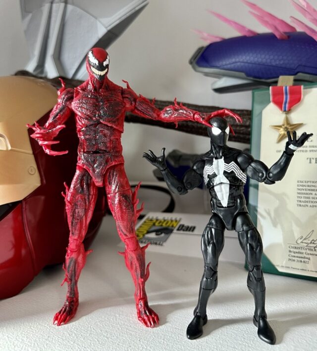 Size Scale Comparison Marvel Legends Carnage Movie Figure with 6" Symbiote Spider-Man