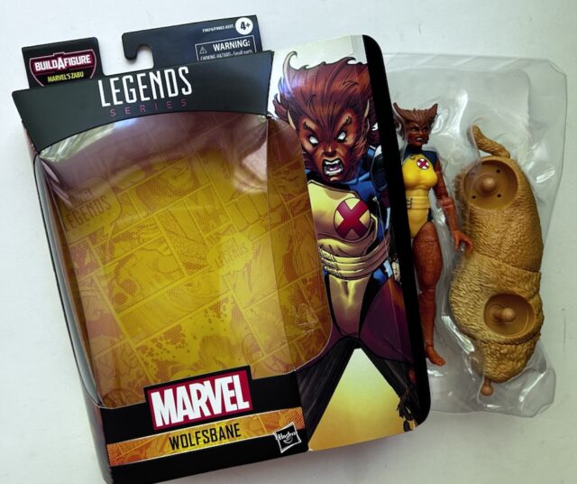 Unboxing Marvel Legends Wolfsbane 6" Figura de brinquedo Hasbro