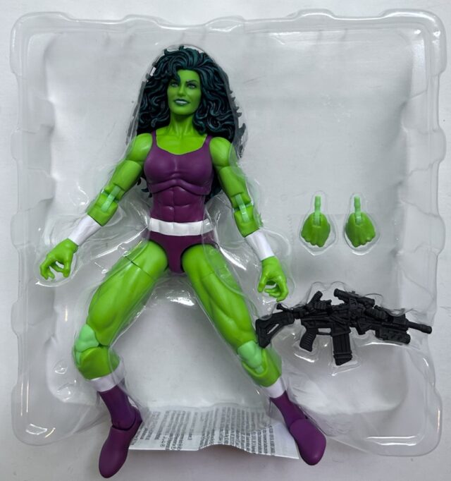 Figura e acessórios retrô do Homem de Ferro Legends She-Hulk