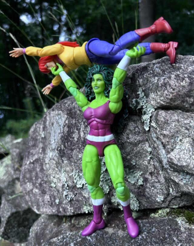 She-Hulk Marvel Legends 2024 Figura Revisão Imprensa de bancada Mary Jane Watson