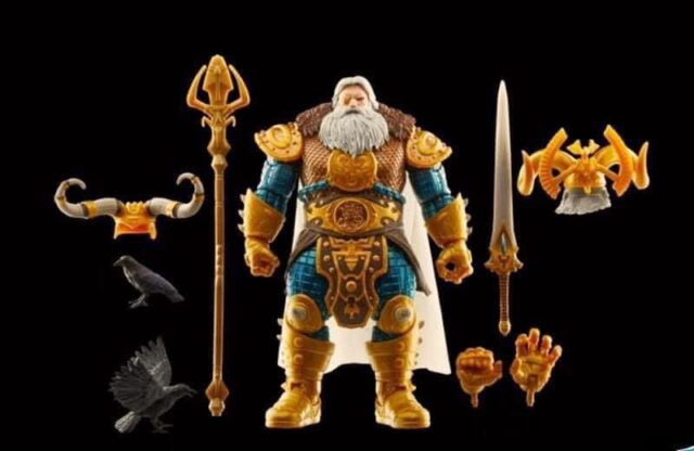 Odin Marvel Legends 2024 Hasbro Deluxe Action Figure e acessórios