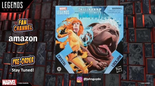 Marvel Legends Crystal Lockjaw Figuras Set Caixa Frente