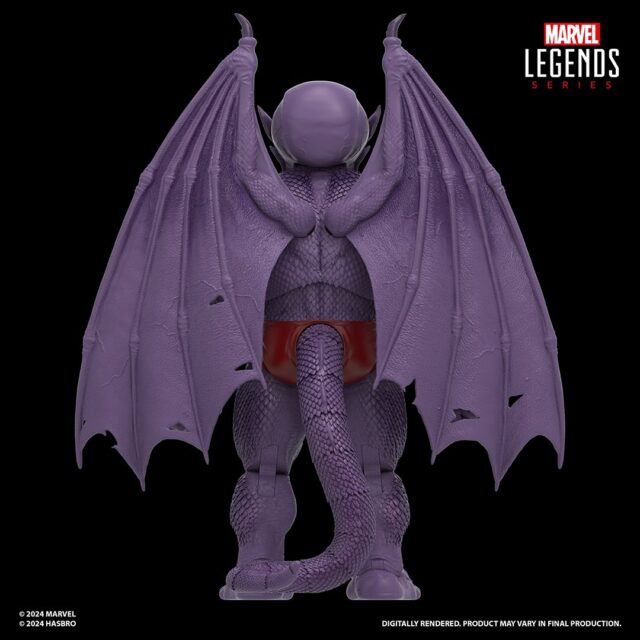 Parte de trás da figura exclusiva do Mavel Legends Dragonman