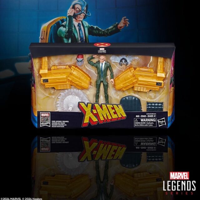 Reedição da figura do Professor X da Marvel Legends dos X-Men com Hoverchair