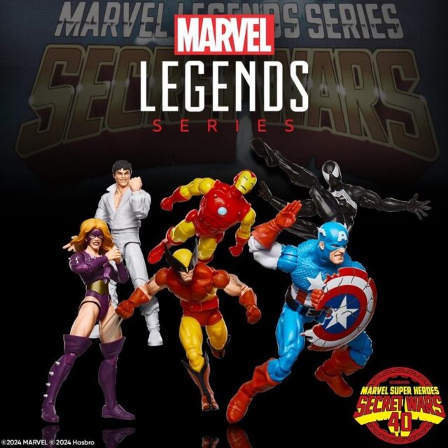 Série de figuras de ação retrô Secret Wars Marvel Legends