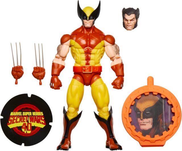 Marvel Legends Secret Wars Wolverine Figure and Accessories