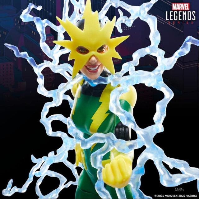 Marvel Legends Lady Electro Female Figure Francine Frye with Electrical Effects Pieces