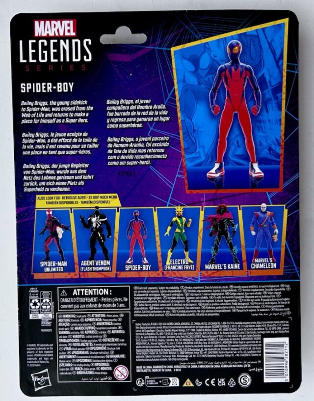 Cardback Spider-Man Marvel Legends Retro Series Spider-Boy 2025