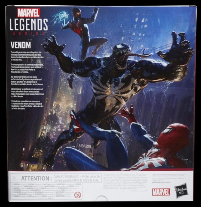 Box Back Spider-Man 2 Venom Gamerverse Marvel Legends 10.5" Action Figure