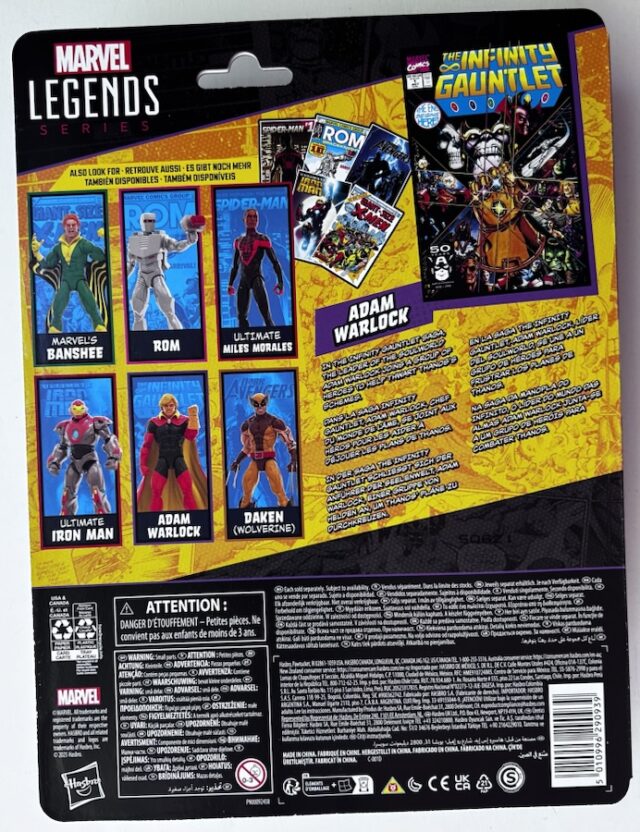 Box Back Adam Warlock Legends Mini Comic Series