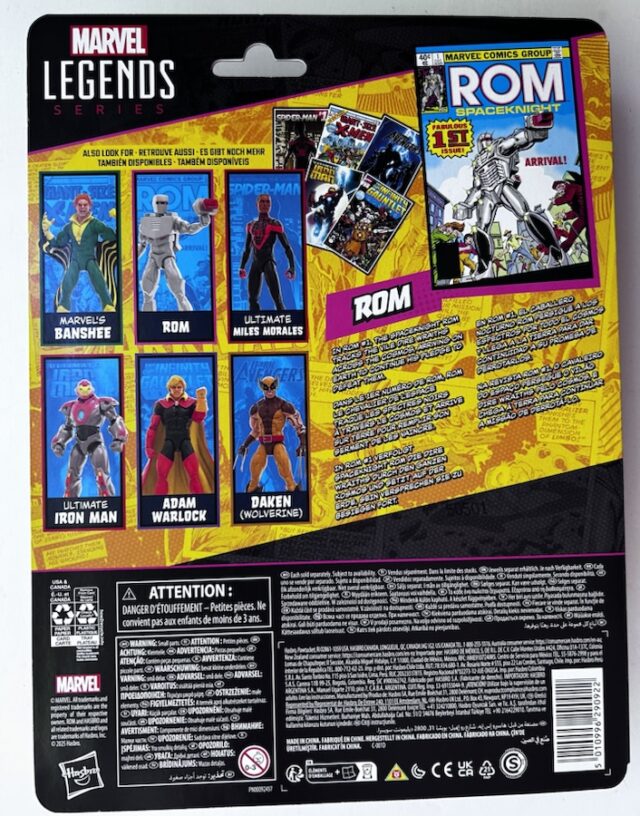 Box Back ROM Marvel Legends Figure Cardback