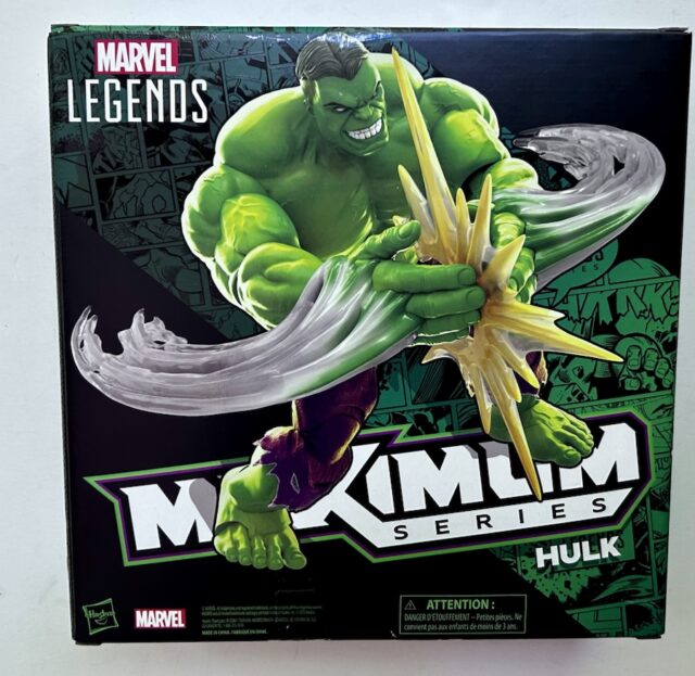 Box Back Marvel Legends Maximum Series Hulk Toy Figure Hasbro 2025