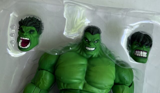 Three Heads Included with Marvel Legends Maximum Hulk Figure No Classic Jack Kirby Head