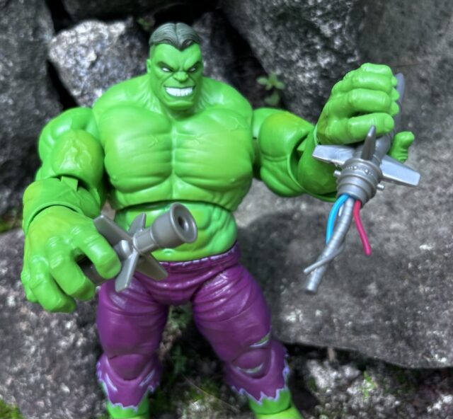 Maximum Marvel Legends Hulk Figure Ripping Missile in Half