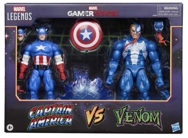 Marvel Legends Captain America vs Blue Venom Figures Two-Pack Packaged in Box