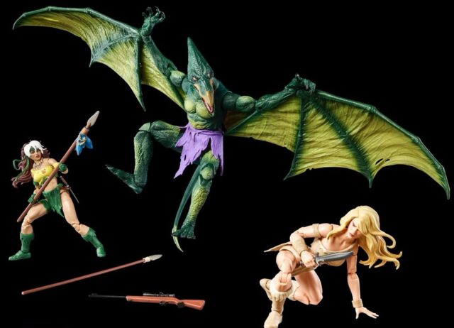 Marvel Legends Savage Land Comic Con 2025 Figures Sauron Rogue Shanna