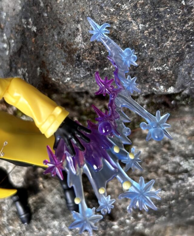 Close-Up of Marvel Legends Jubilee X-Men 97 Fireworks Effects Piece Hands