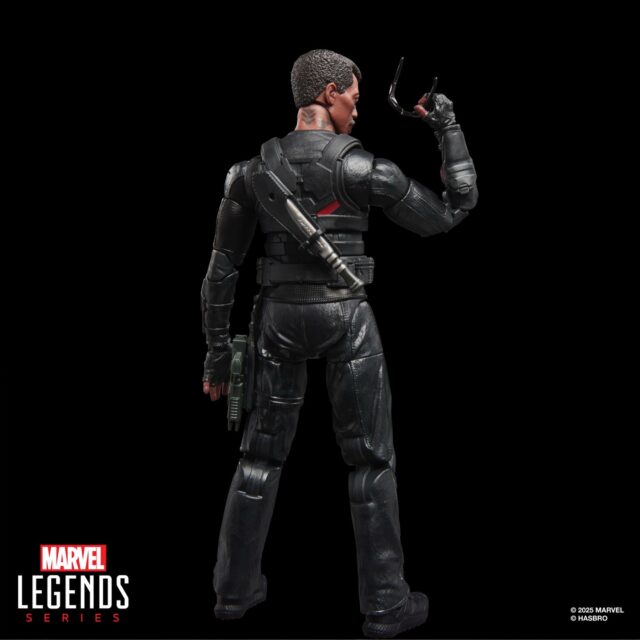Back of Marvel Legends Blade MCU Figure