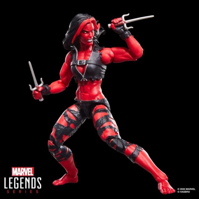 Marvel Legends 2026 Red She-Hulk Figure with Sai