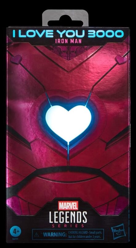Box Front Marvel Legends Iron Man I Love You 3000 Hasbro Toy Figure