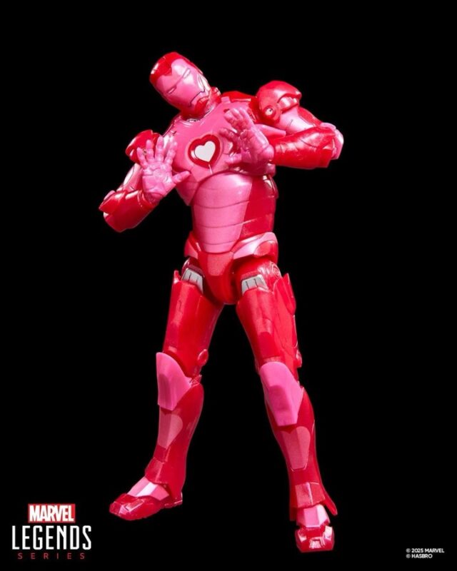 Hasbro Holiday Marvel Legends Pink Iron Man Valentine's Day Gift Figure