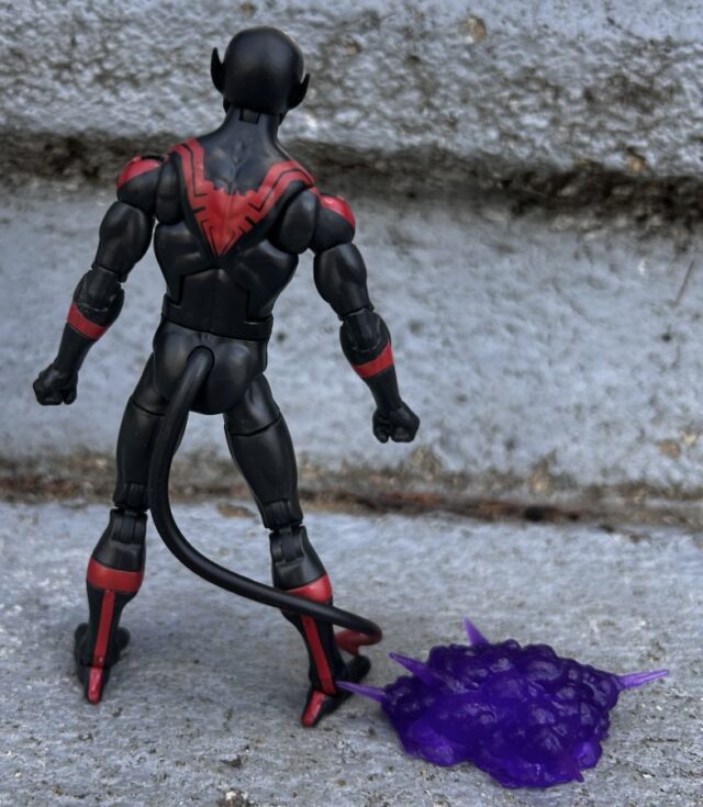 Back of Marvel Legends Retro Uncanny Spider-Man Nightcrawler 6" Figure