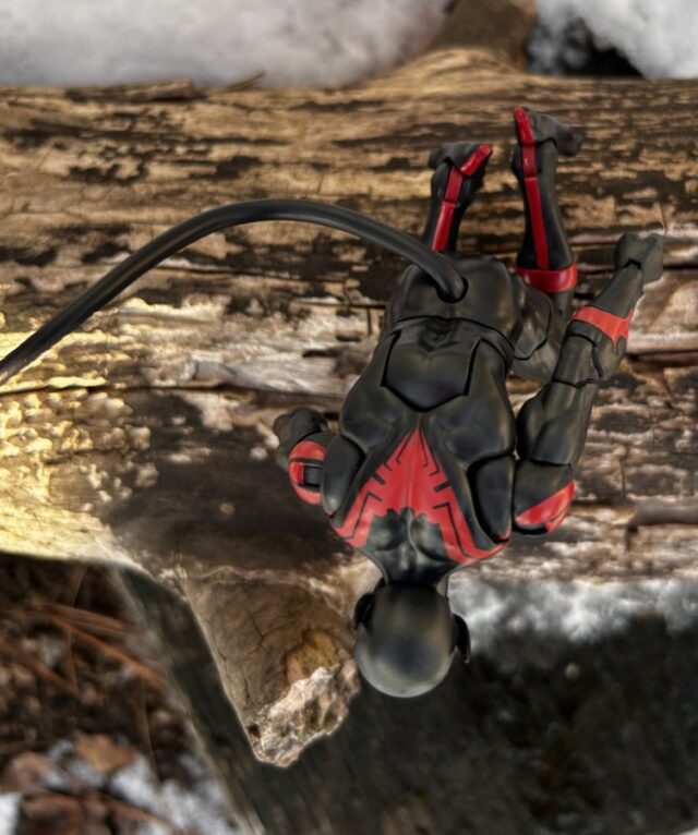 Overhead View of Crouching Nightcrawler Spider-Man Costume Figure