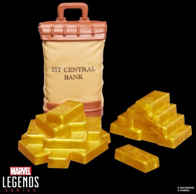 Marvel Legends Grizzly Gold Bars and Bag of Money