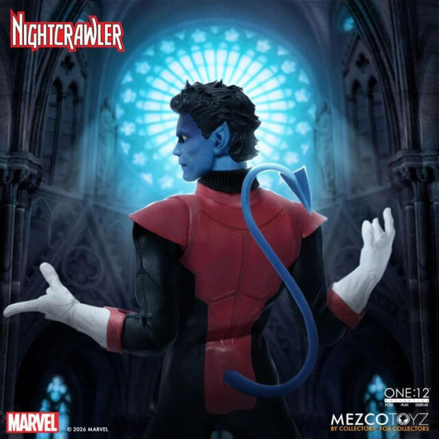 Back of Nightcrawler ONE12 Collective Toy Figure