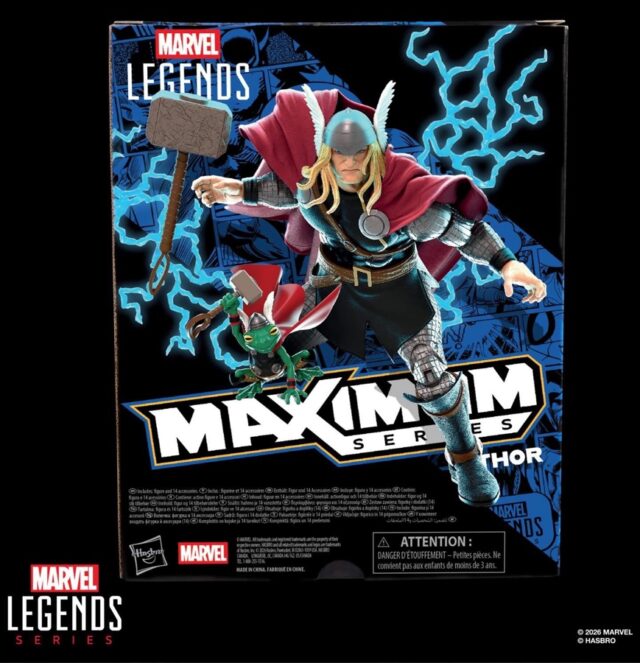 Box Back Marvel Legends Thor and Throg Maximum